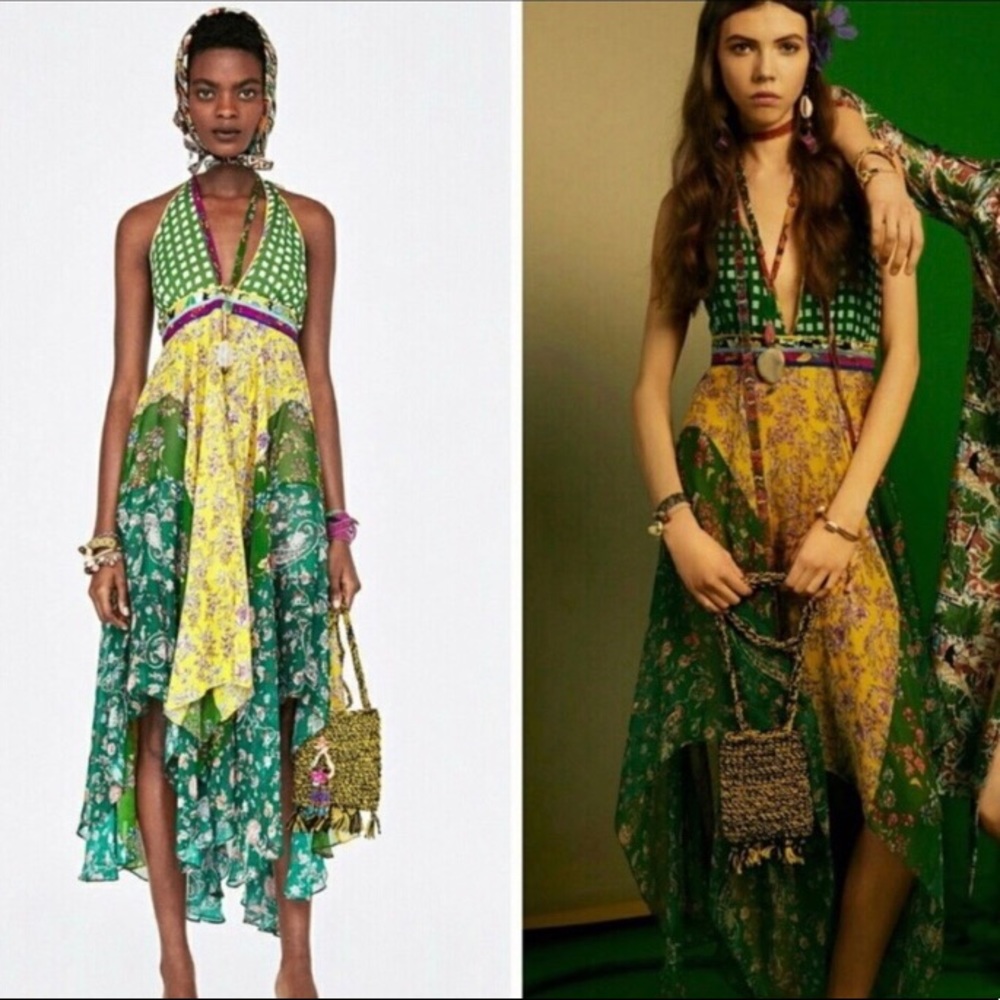 Zara floral maxi dress